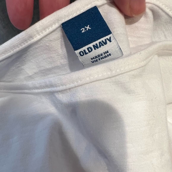 NEW WHITE OLD NAVY Swing MIDI 2x Plus size Dress tiered - Picture 4 of 7